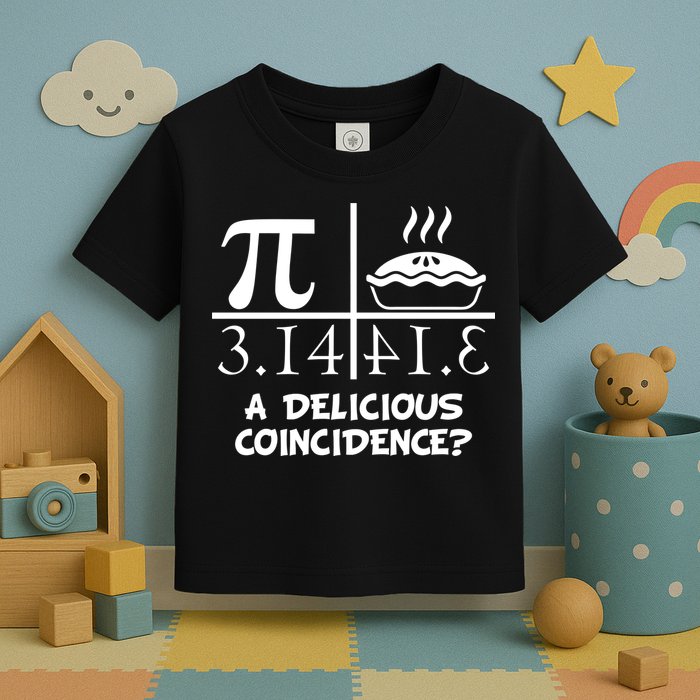 A Delicious Coincidence? Pi Day 3.14 Math Geek Toddler T-Shirt