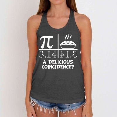 A Delicious Coincidence? Pi Day 3.14 Math Geek Women's Knotted Racerback Tank