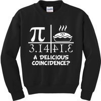 A Delicious Coincidence? Pi Day 3.14 Math Geek Kids Sweatshirt