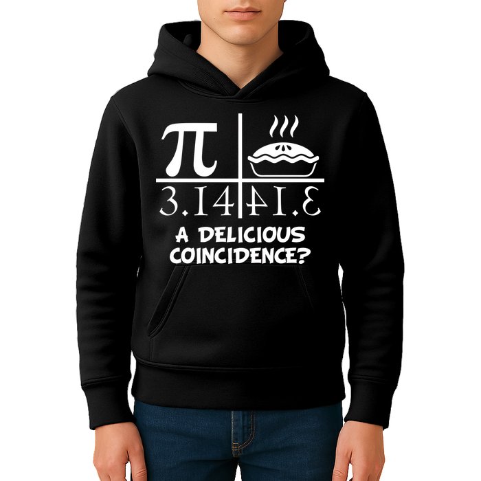 A Delicious Coincidence? Pi Day 3.14 Math Geek Kids Hoodie