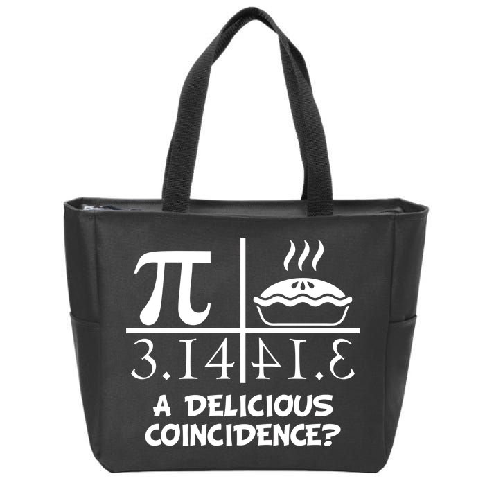 A Delicious Coincidence? Pi Day 3.14 Math Geek Zip Tote Bag