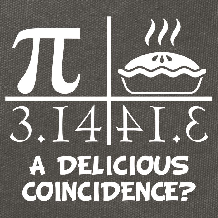 A Delicious Coincidence? Pi Day 3.14 Math Geek Cotton Canvas Backpack