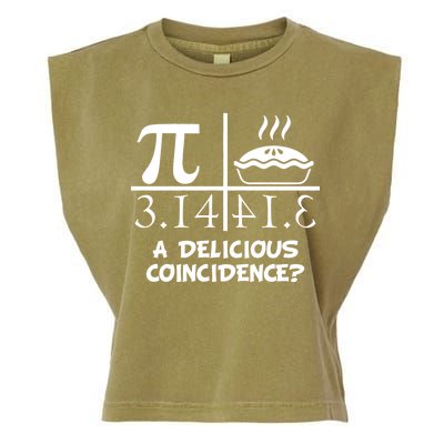 A Delicious Coincidence? Pi Day 3.14 Math Geek Garment-Dyed Women's Muscle Tee