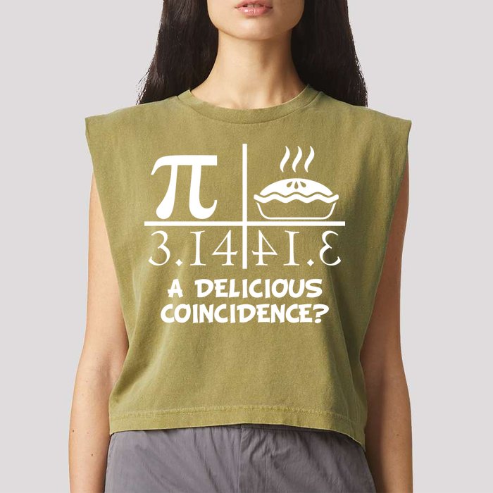 A Delicious Coincidence? Pi Day 3.14 Math Geek Garment-Dyed Women's Muscle Tee