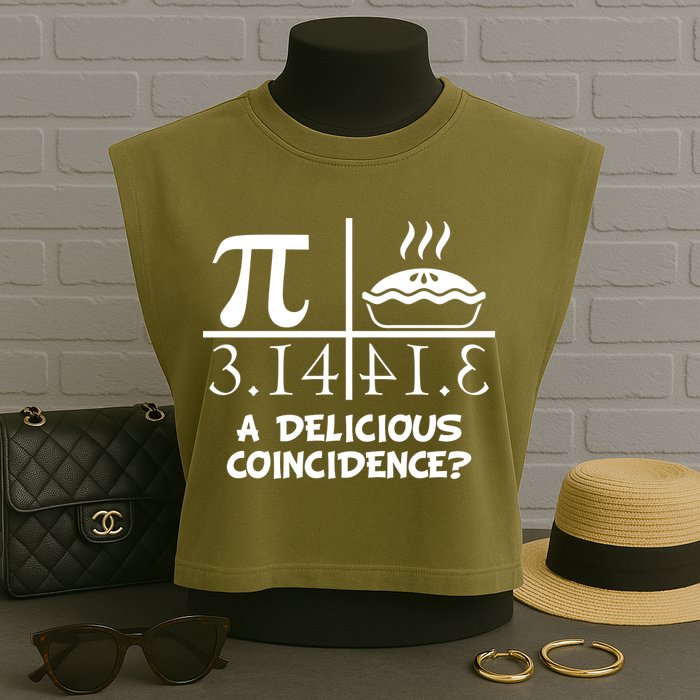 A Delicious Coincidence? Pi Day 3.14 Math Geek Garment-Dyed Women's Muscle Tee