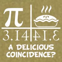A Delicious Coincidence? Pi Day 3.14 Math Geek Garment-Dyed Women's Muscle Tee