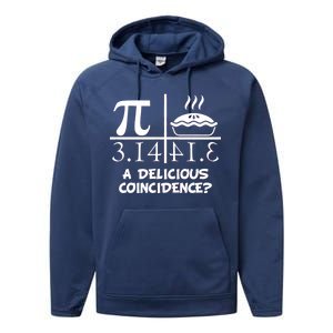 A Delicious Coincidence? Pi Day 3.14 Math Geek Performance Fleece Hoodie