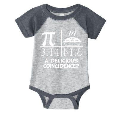 A Delicious Coincidence? Pi Day 3.14 Math Geek Infant Baby Jersey Bodysuit