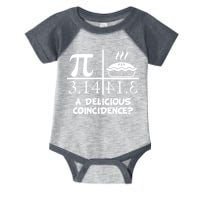 A Delicious Coincidence? Pi Day 3.14 Math Geek Infant Baby Jersey Bodysuit