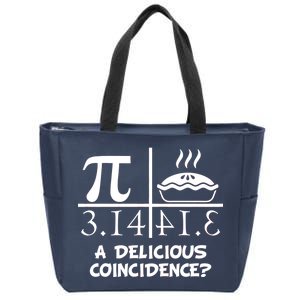 A Delicious Coincidence? Pi Day 3.14 Math Geek Zip Tote Bag