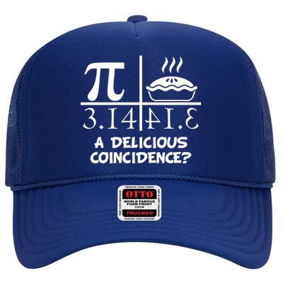 A Delicious Coincidence? Pi Day 3.14 Math Geek High Crown Mesh Back Trucker Hat