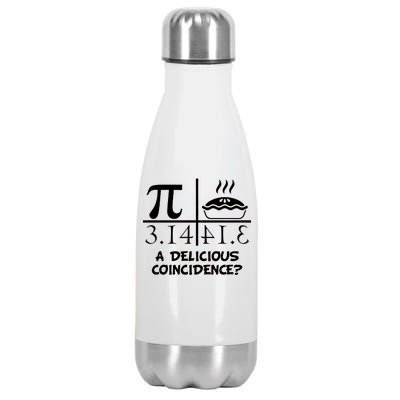 A Delicious Coincidence? Pi Day 3.14 Math Geek Stainless Steel Insulated Water Bottle