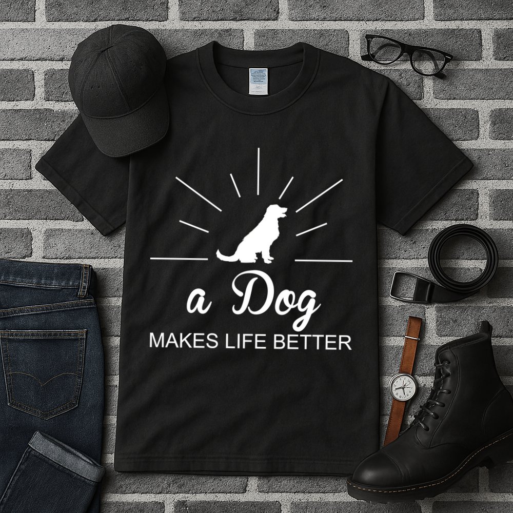A Dog Makes Life Better Tall T-Shirt