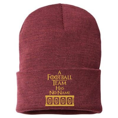 A Football Team Has No Name Washington Football Team Sustainable Knit Beanie