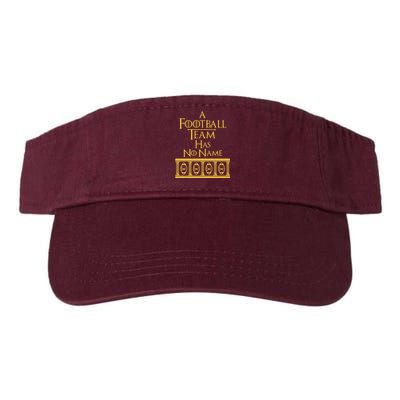 A Football Team Has No Name Washington Football Team Valucap Bio-Washed Visor