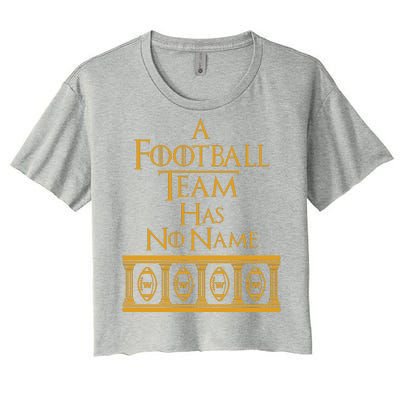 A Football Team Has No Name Washington Football Team Women's Crop Top Tee