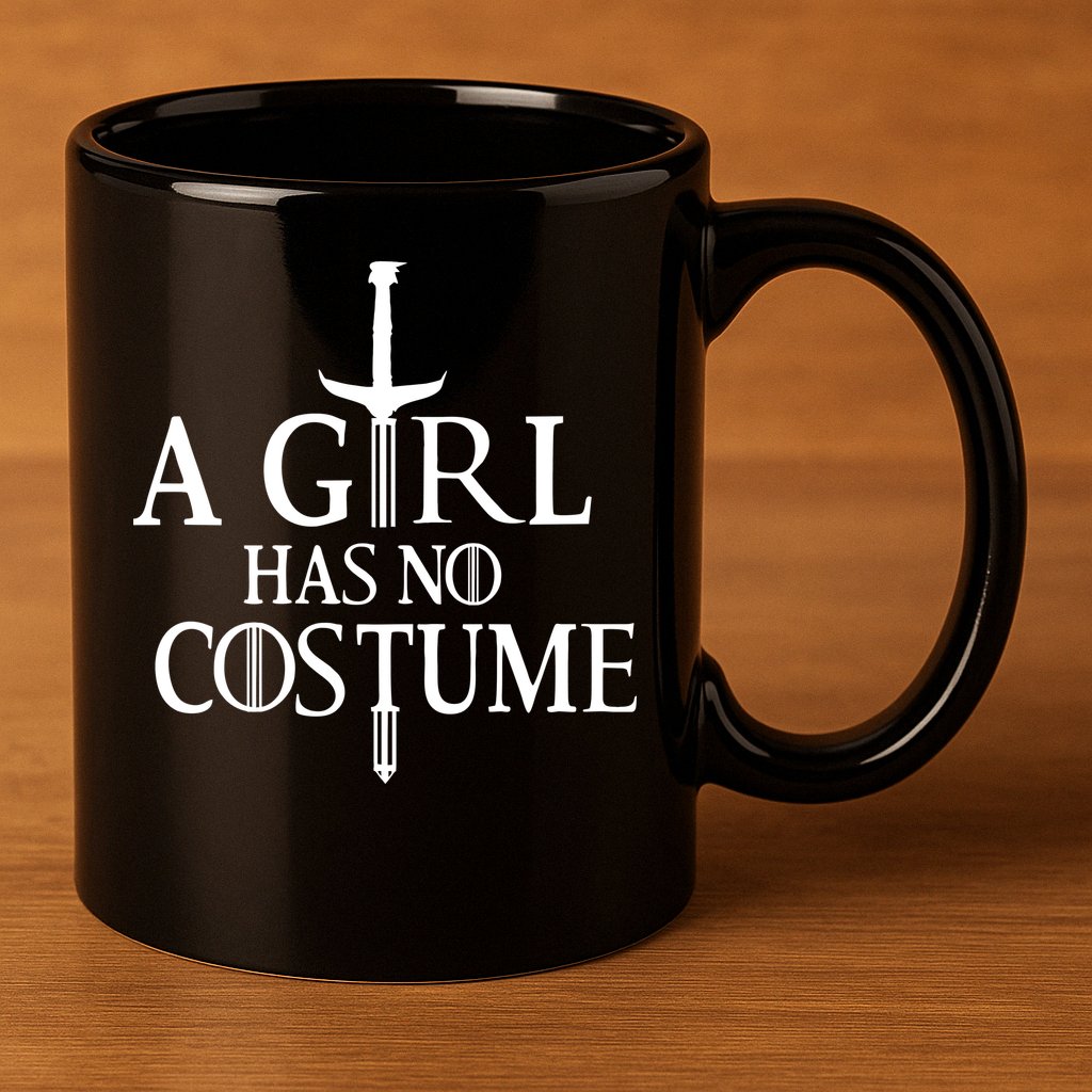 A Girl Has No Costume 11oz C Handle Ceramic Mug