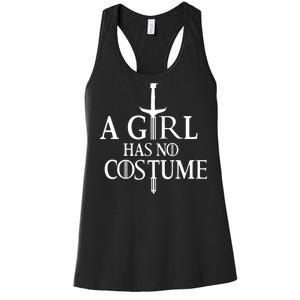 A Girl Has No Costume Women's Racerback Tank