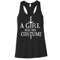 A Girl Has No Costume Women's Racerback Tank