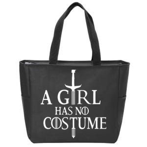 A Girl Has No Costume Zip Tote Bag