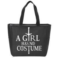 A Girl Has No Costume Zip Tote Bag