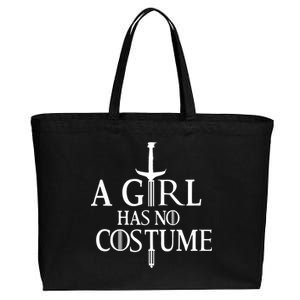 A Girl Has No Costume Cotton Canvas Jumbo Tote