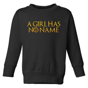 A Girl Has No Name Gold Limited Edition Toddler Sweatshirt