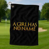 A Girl Has No Name Gold Limited Edition Golf Towel