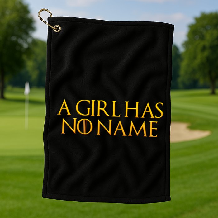 A Girl Has No Name Gold Limited Edition Golf Towel