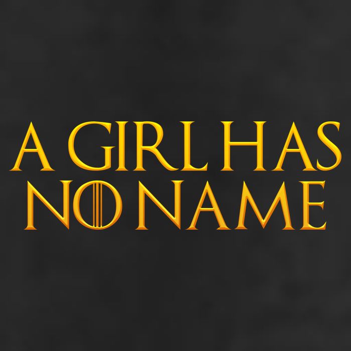 A Girl Has No Name Gold Limited Edition Golf Towel