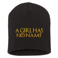 A Girl Has No Name Gold Limited Edition Short Acrylic Beanie