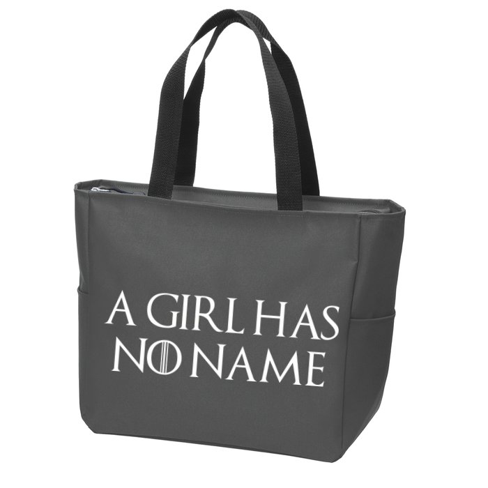 A Girl Has No Name Quote Zip Tote Bag