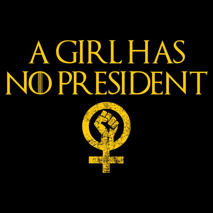 A Girl Has No President Resist Anti Trump Tall T-Shirt