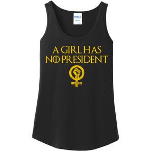 A Girl Has No President Resist Anti Trump Ladies Essential Tank