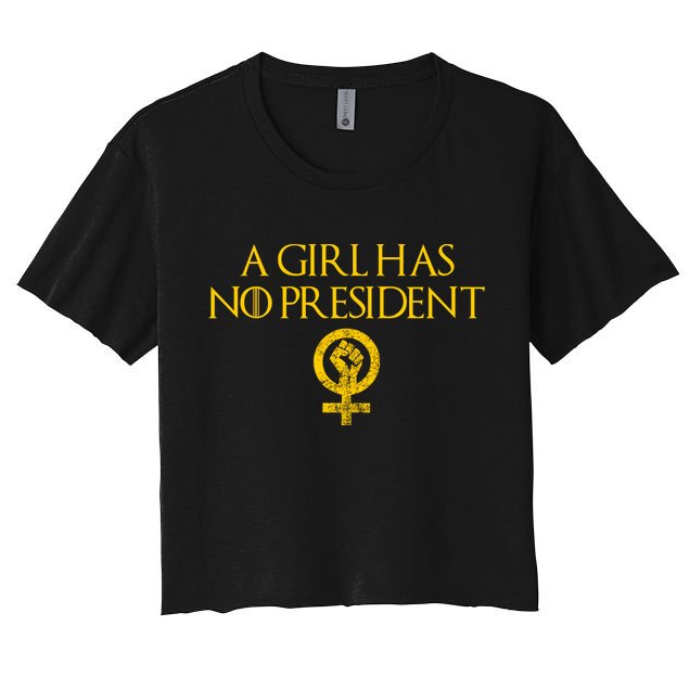A Girl Has No President Resist Anti Trump Crop Top