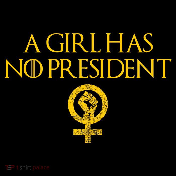 A Girl Has No President Resist Anti Trump Women's V-Neck T-Shirt