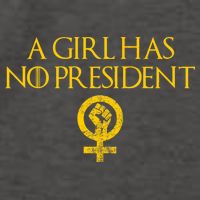 A Girl Has No President Resist Anti Trump Vector Backpack
