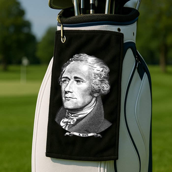 A Ham A Ham Big Face Portrait Golf Towel