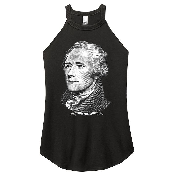 A Ham A Ham Big Face Portrait Women's Perfect Tri Rocker Tank