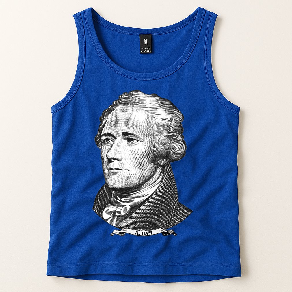 A Ham A Ham Big Face Portrait Tank Top