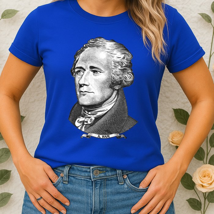 A Ham A Ham Big Face Portrait Womens T-Shirt