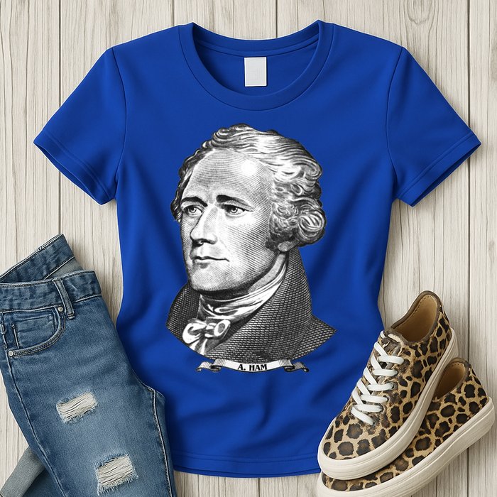 A Ham A Ham Big Face Portrait Womens T-Shirt