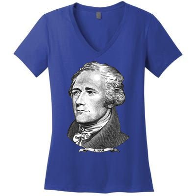 A Ham A Ham Big Face Portrait Women's V-Neck T-Shirt