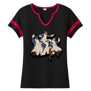 A Ham Hamilton Family Ladies Halftime Notch Neck Tee