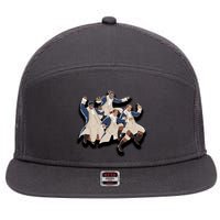 A Ham Hamilton Family 7 Panel Mesh Trucker Snapback Hat