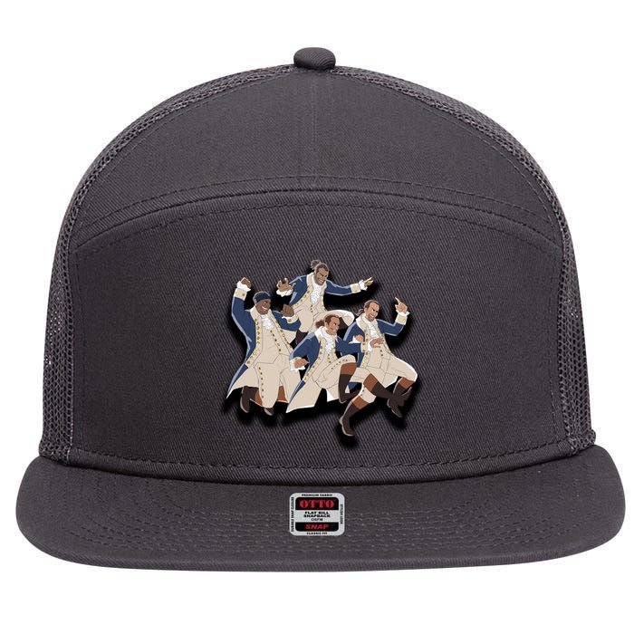 A Ham Hamilton Family 7 Panel Mesh Trucker Snapback Hat