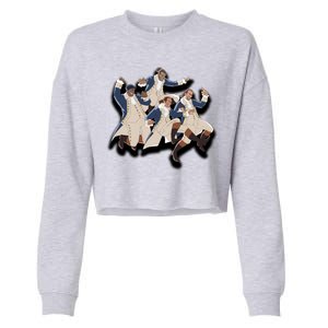 A Ham Hamilton Family Cropped Pullover Crew