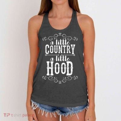 A Little Country A Little Hood Women's Knotted Racerback Tank