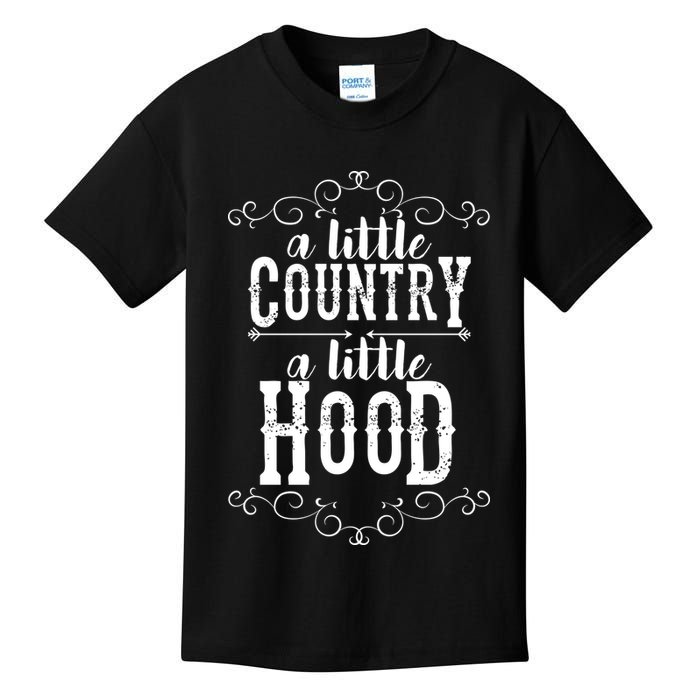 A Little Country A Little Hood Kids T-Shirt