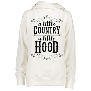 A Little Country A Little Hood Womens Funnel Neck Pullover Hood